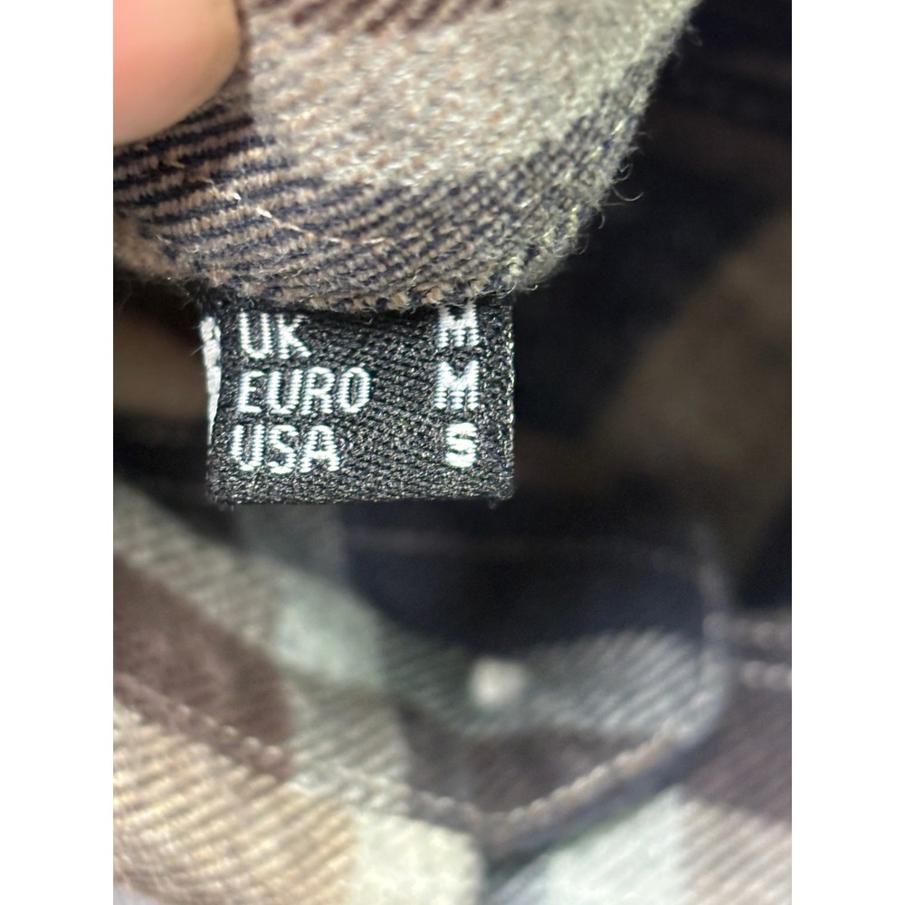 Barbour Mens Regular Fit Plaid Button Down Shirt Navy Tan Grey MSH5382TN63 Small - Picture 5 of 10